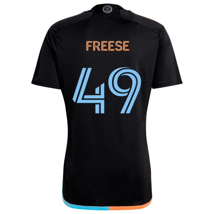 Niño Camiseta Matt Freese #49 Negro Naranja Azul 2ª Equipación 2024/25 La Camisa Argentina