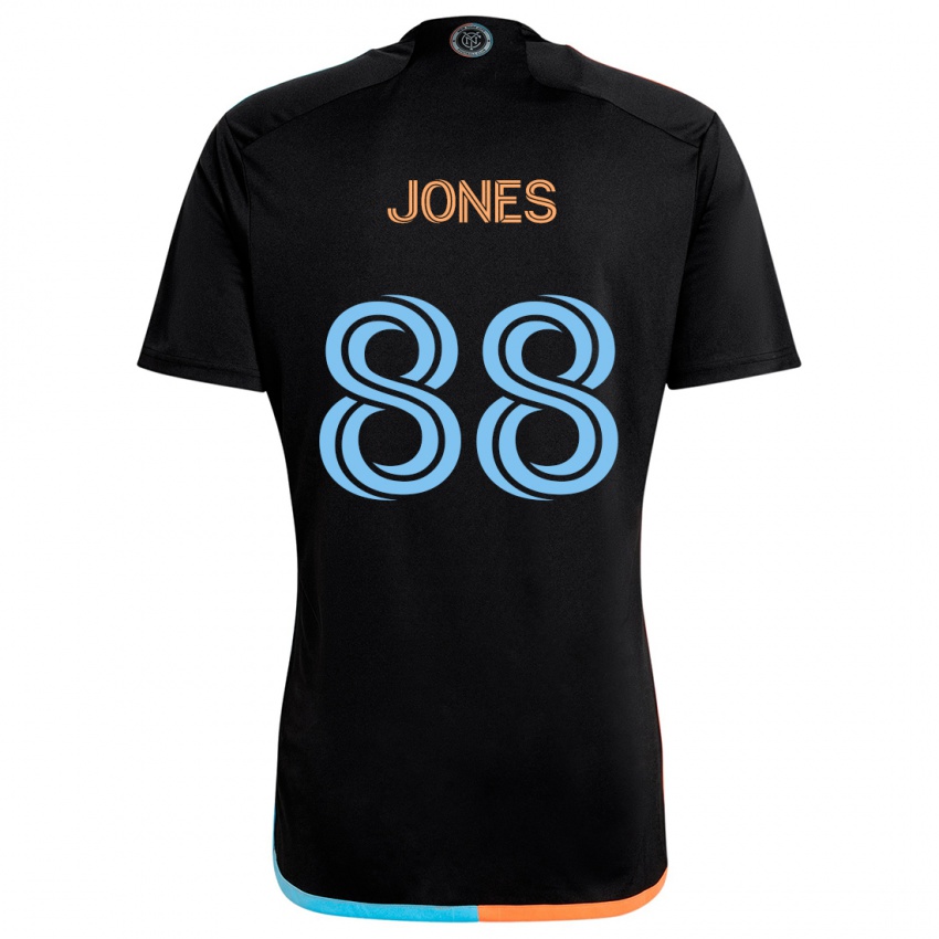 Niño Camiseta Malachi Jones #88 Negro Naranja Azul 2ª Equipación 2024/25 La Camisa Argentina