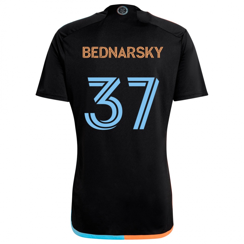 Niño Camiseta Stevo Bednarsky #37 Negro Naranja Azul 2ª Equipación 2024/25 La Camisa Argentina