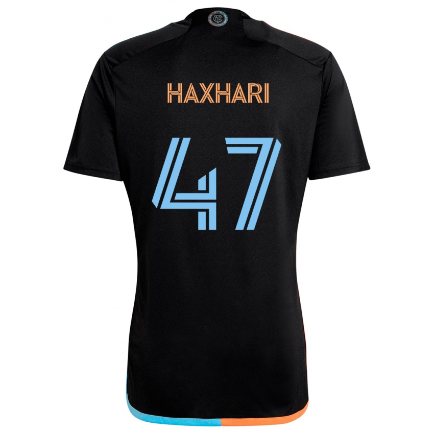 Niño Camiseta Klevis Haxhari #47 Negro Naranja Azul 2ª Equipación 2024/25 La Camisa Argentina