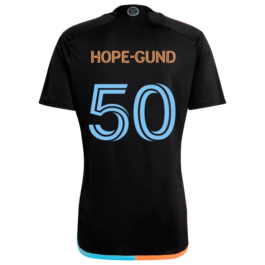 Niño Camiseta Kofi Hope-Gund #50 Negro Naranja Azul 2ª Equipación 2024/25 La Camisa Argentina