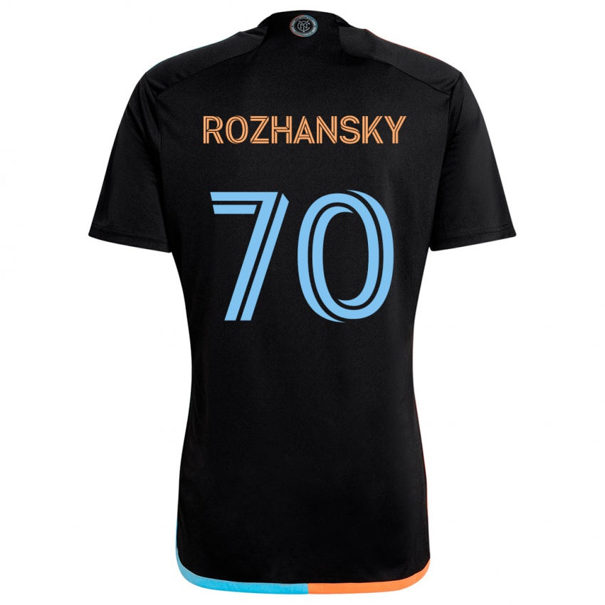 Niño Camiseta Jake Rozhansky #70 Negro Naranja Azul 2ª Equipación 2024/25 La Camisa Argentina