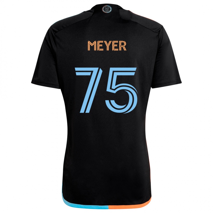 Niño Camiseta Will Meyer #75 Negro Naranja Azul 2ª Equipación 2024/25 La Camisa Argentina