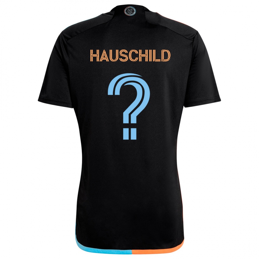 Niño Camiseta Alexander Hauschild #0 Negro Naranja Azul 2ª Equipación 2024/25 La Camisa Argentina