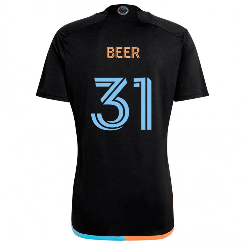 Niño Camiseta Jack Beer #31 Negro Naranja Azul 2ª Equipación 2024/25 La Camisa Argentina