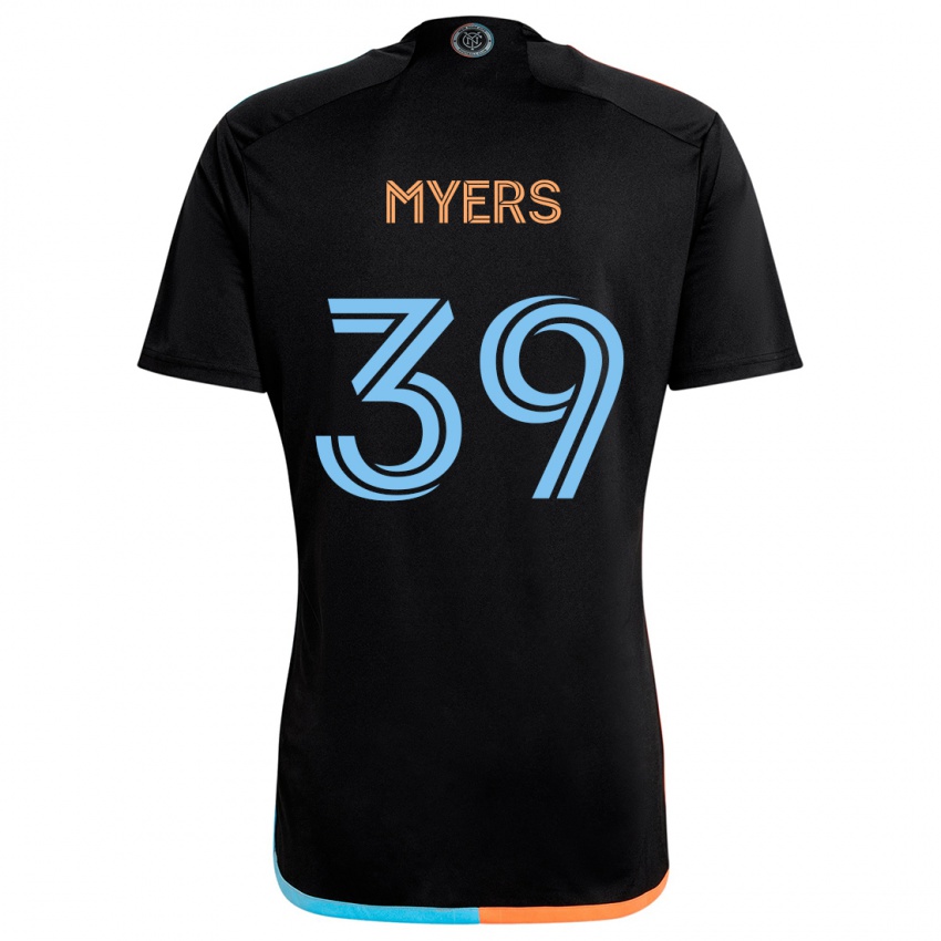 Niño Camiseta Md Myers #39 Negro Naranja Azul 2ª Equipación 2024/25 La Camisa Argentina