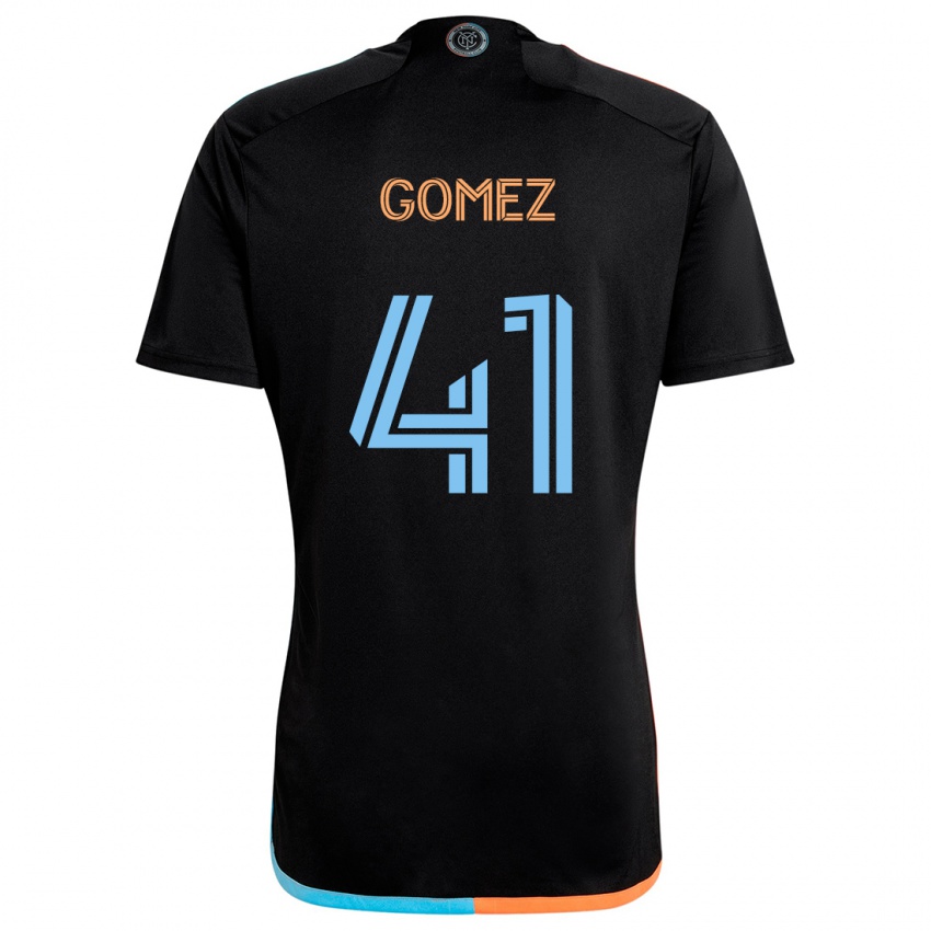 Niño Camiseta Julián Gómez #41 Negro Naranja Azul 2ª Equipación 2024/25 La Camisa Argentina