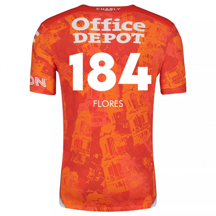 Niño Camiseta Jason Flores #184 Naranja Blanco 2ª Equipación 2024/25 La Camisa Argentina