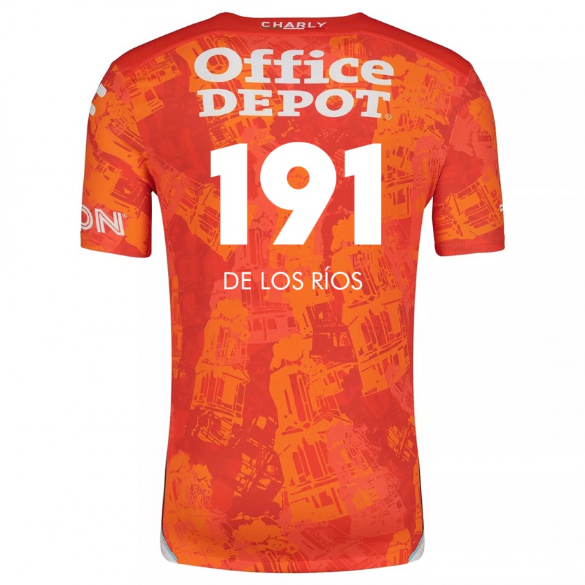 Niño Camiseta Sergio De Los Ríos #191 Naranja Blanco 2ª Equipación 2024/25 La Camisa Argentina