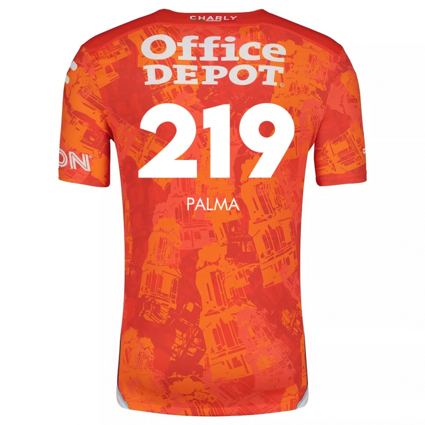 Niño Camiseta Pablo Palma #219 Naranja Blanco 2ª Equipación 2024/25 La Camisa Argentina