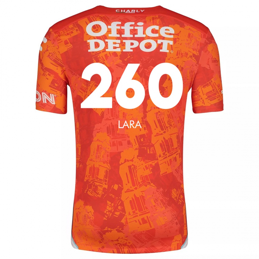 Niño Camiseta Jesús Lara #260 Naranja Blanco 2ª Equipación 2024/25 La Camisa Argentina