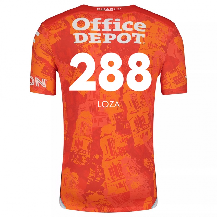 Niño Camiseta Santino Loza #288 Naranja Blanco 2ª Equipación 2024/25 La Camisa Argentina