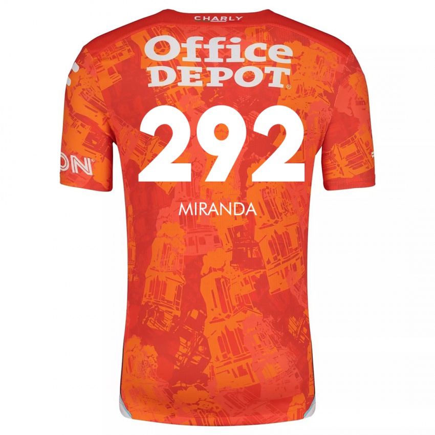 Niño Camiseta Herbey Miranda #292 Naranja Blanco 2ª Equipación 2024/25 La Camisa Argentina