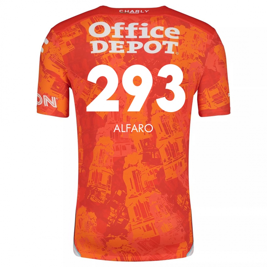 Niño Camiseta Cristóbal Alfaro #293 Naranja Blanco 2ª Equipación 2024/25 La Camisa Argentina