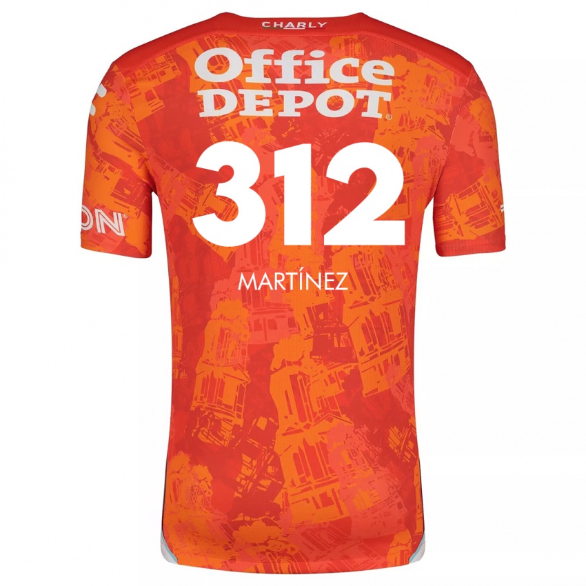 Niño Camiseta Ulises Martínez #312 Naranja Blanco 2ª Equipación 2024/25 La Camisa Argentina