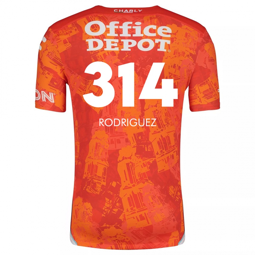 Niño Camiseta Alan Rodríguez #314 Naranja Blanco 2ª Equipación 2024/25 La Camisa Argentina