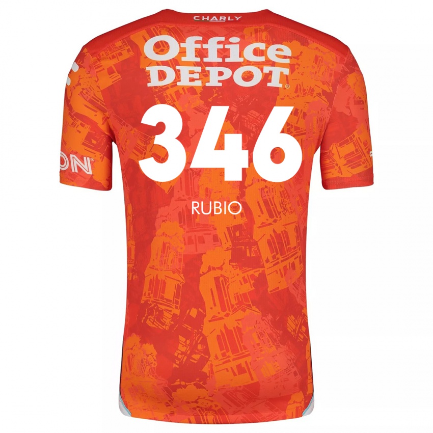 Niño Camiseta Mateo Rubio #346 Naranja Blanco 2ª Equipación 2024/25 La Camisa Argentina