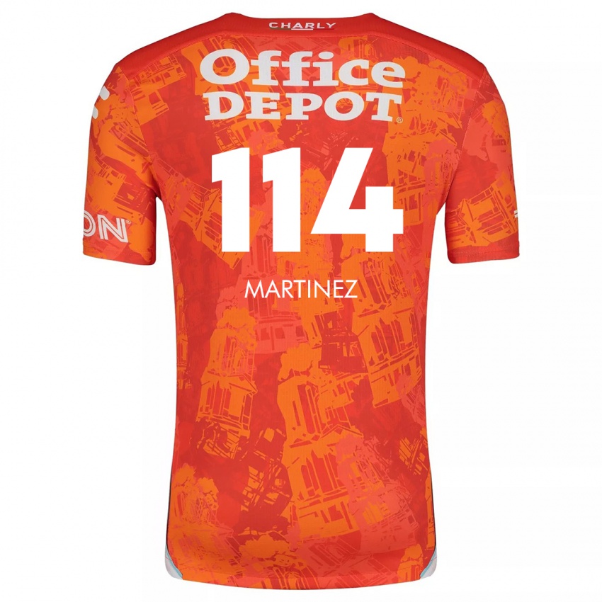 Niño Camiseta Jesús Martínez #114 Naranja Blanco 2ª Equipación 2024/25 La Camisa Argentina