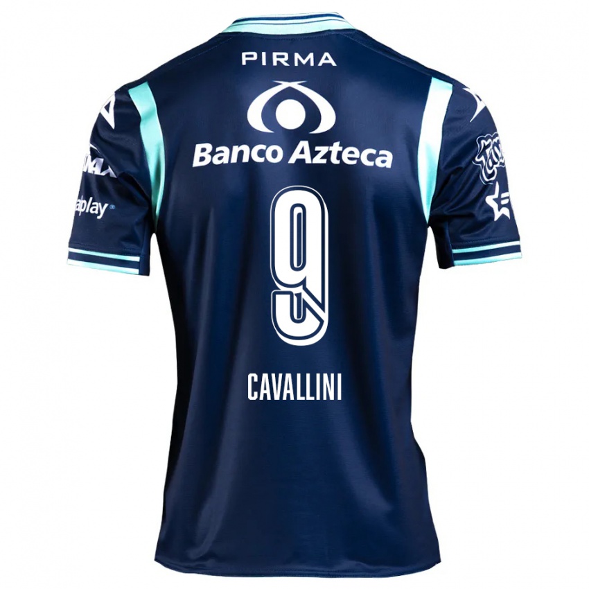 Niño Camiseta Lucas Cavallini #9 Azul Marino 2ª Equipación 2024/25 La Camisa Argentina