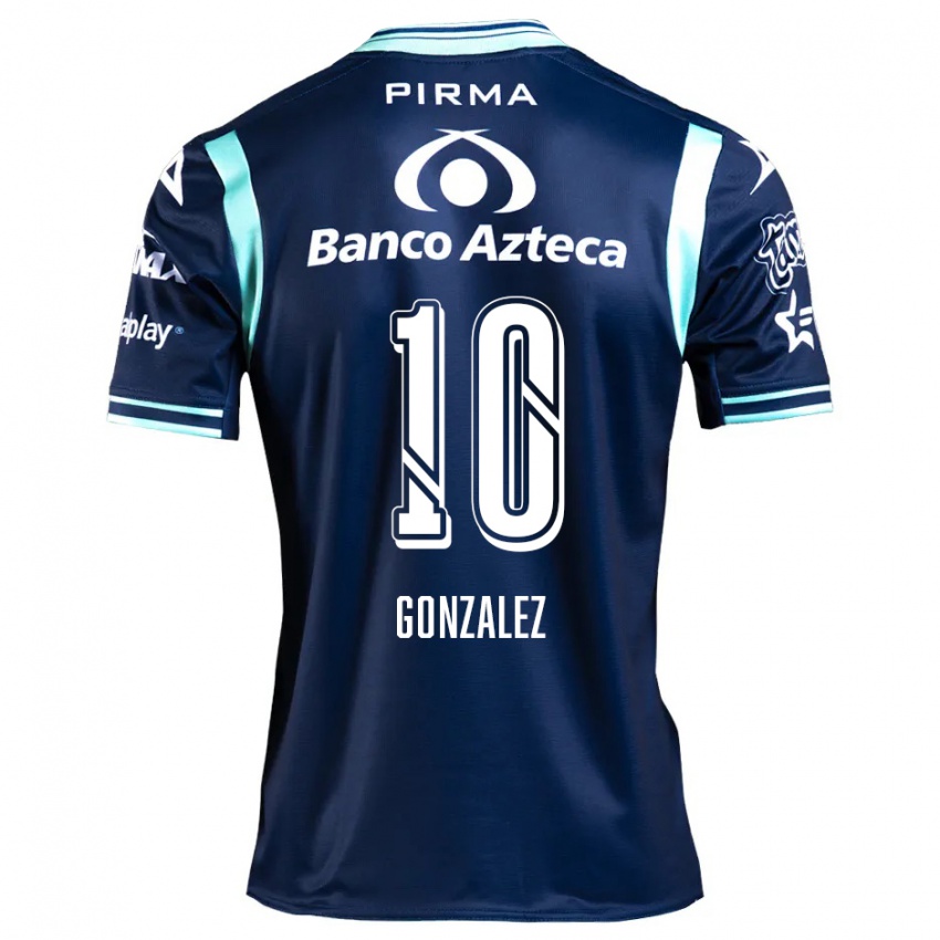 Niño Camiseta Jair González #10 Azul Marino 2ª Equipación 2024/25 La Camisa Argentina