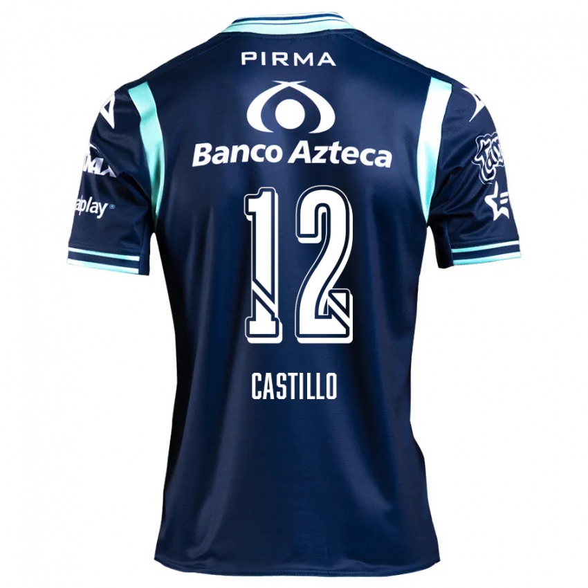 Niño Camiseta Raúl Castillo #12 Azul Marino 2ª Equipación 2024/25 La Camisa Argentina