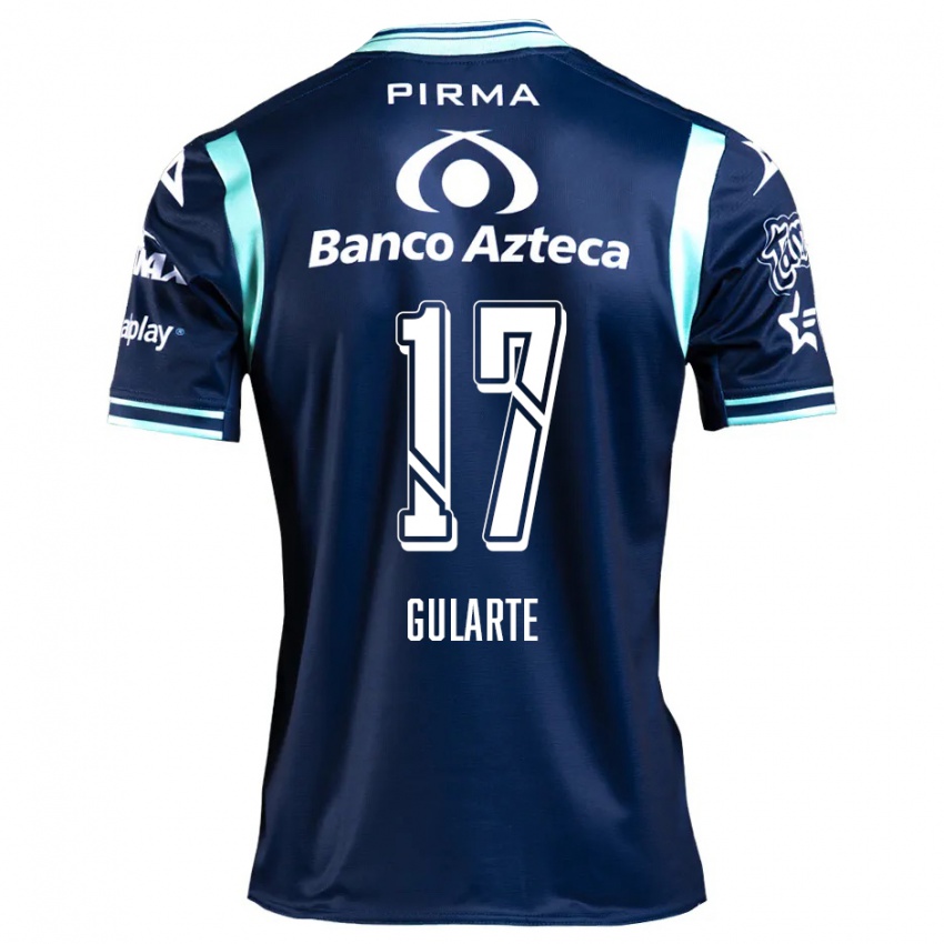 Niño Camiseta Emanuel Gularte #17 Azul Marino 2ª Equipación 2024/25 La Camisa Argentina