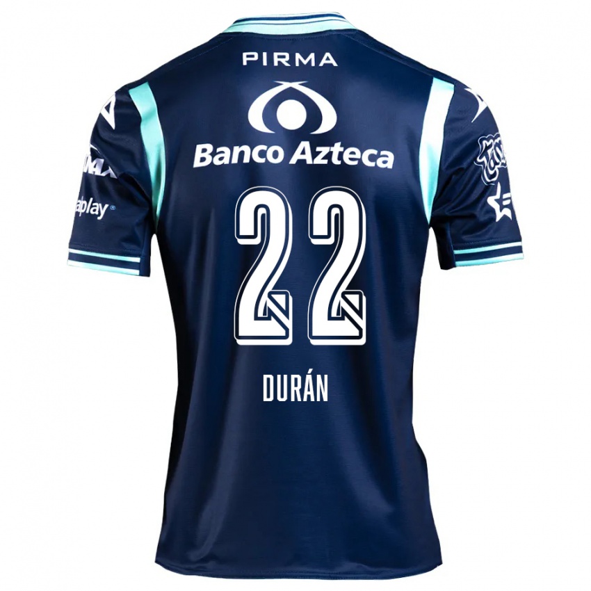 Niño Camiseta Rafael Durán #22 Azul Marino 2ª Equipación 2024/25 La Camisa Argentina