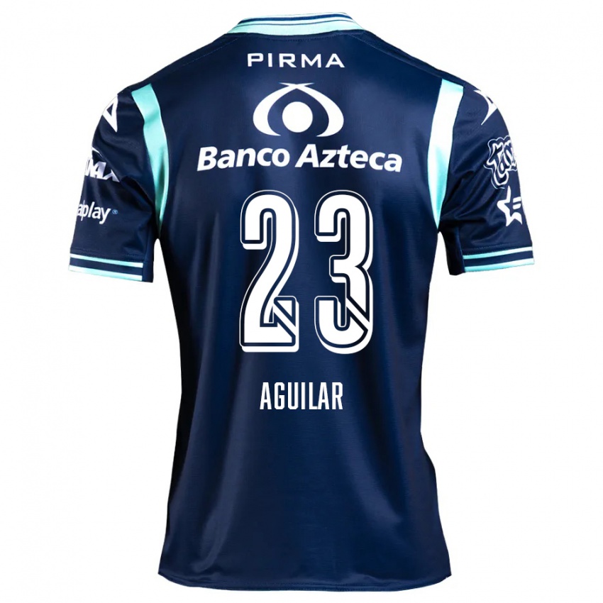 Niño Camiseta Daniel Aguilar #23 Azul Marino 2ª Equipación 2024/25 La Camisa Argentina