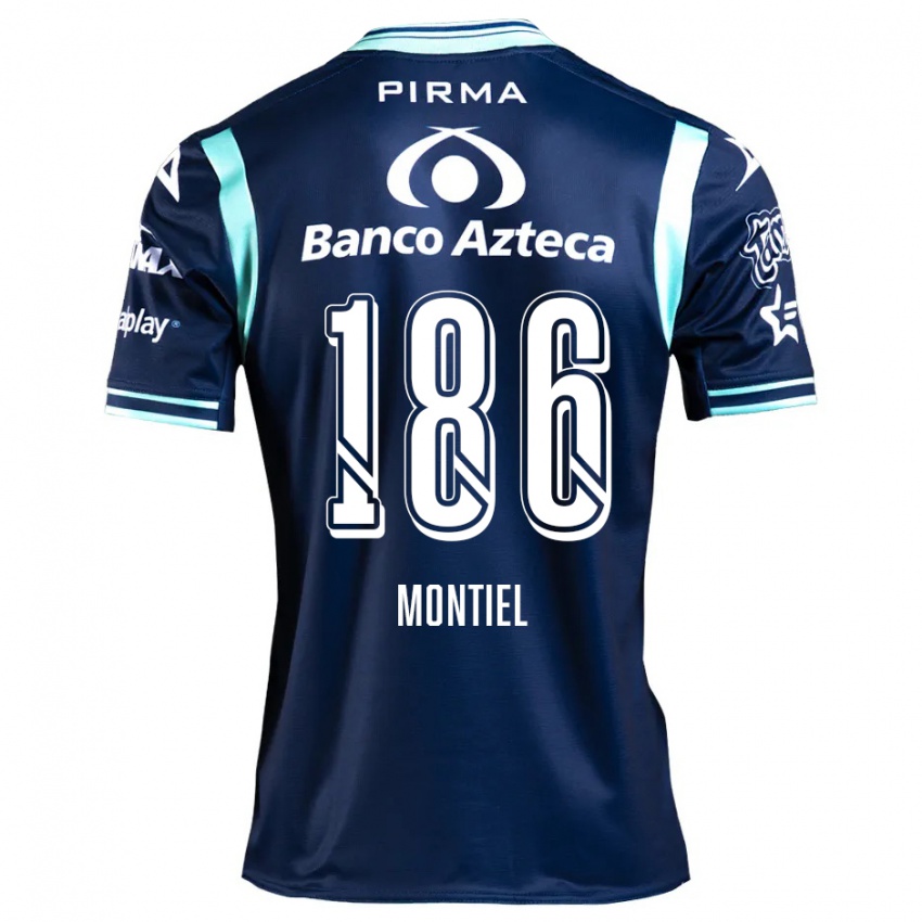 Niño Camiseta Santiago Montiel #186 Azul Marino 2ª Equipación 2024/25 La Camisa Argentina