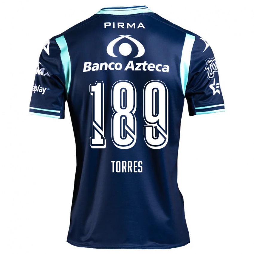 Niño Camiseta Dylan Torres #189 Azul Marino 2ª Equipación 2024/25 La Camisa Argentina