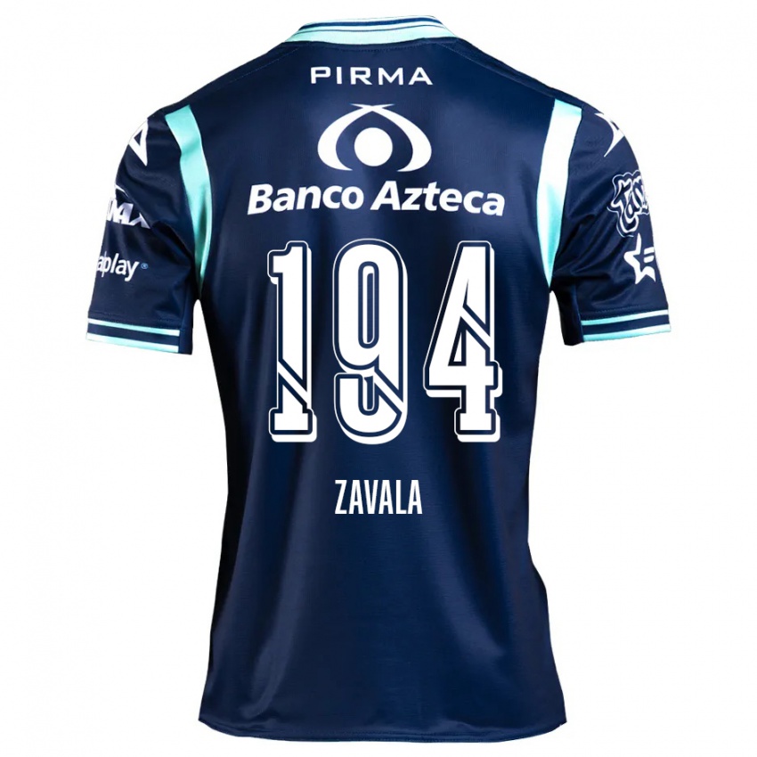 Niño Camiseta Arath Zavala #194 Azul Marino 2ª Equipación 2024/25 La Camisa Argentina