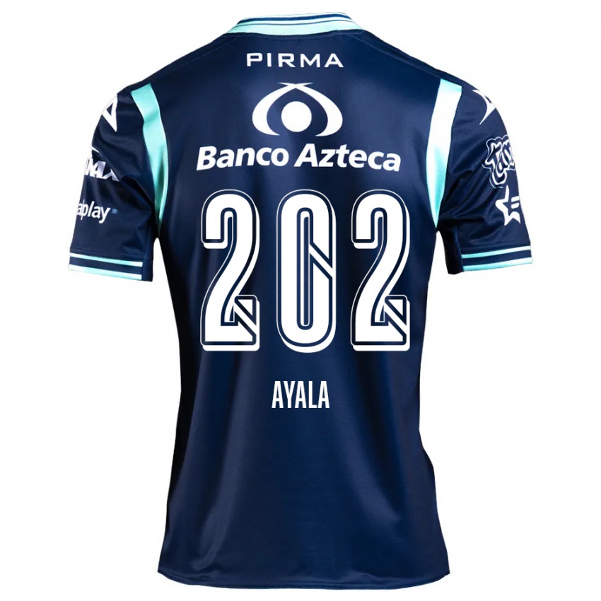 Niño Camiseta Diego Ayala #202 Azul Marino 2ª Equipación 2024/25 La Camisa Argentina