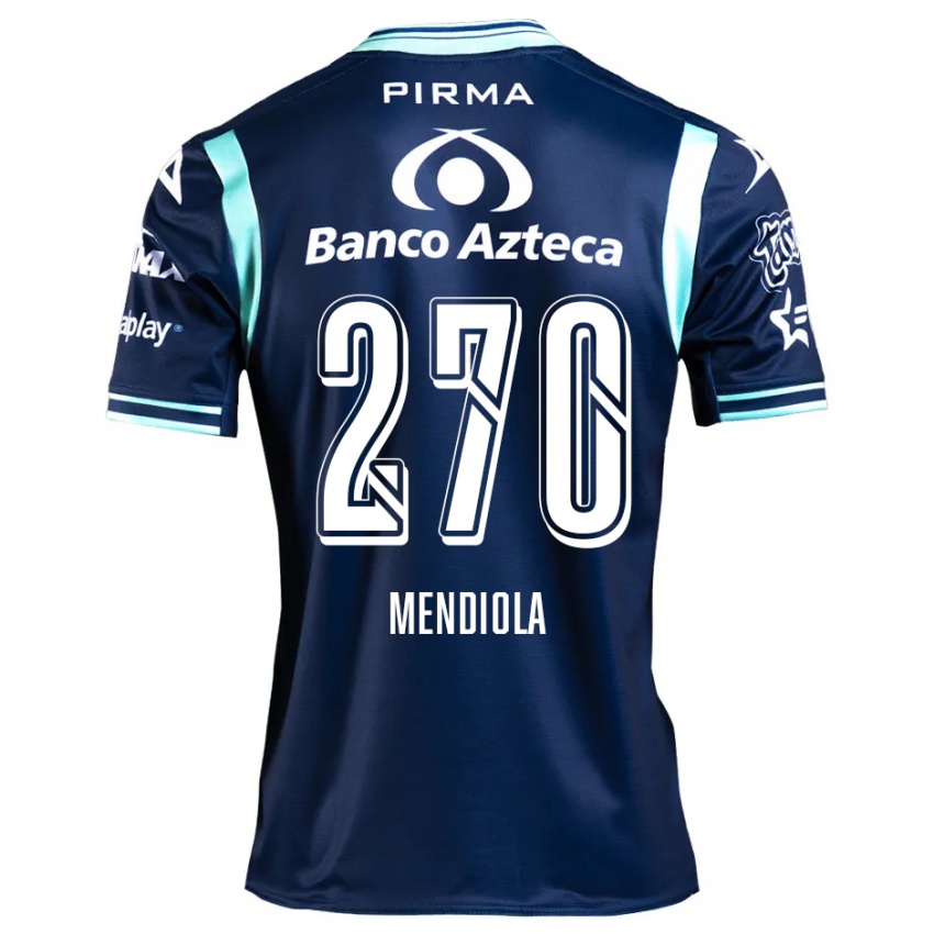 Niño Camiseta Carlos Mendiola #270 Azul Marino 2ª Equipación 2024/25 La Camisa Argentina