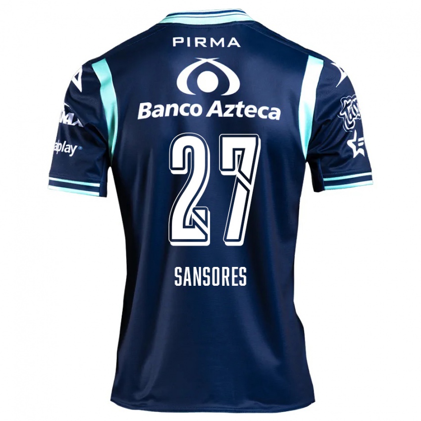 Niño Camiseta Miguel Sansores #27 Azul Marino 2ª Equipación 2024/25 La Camisa Argentina