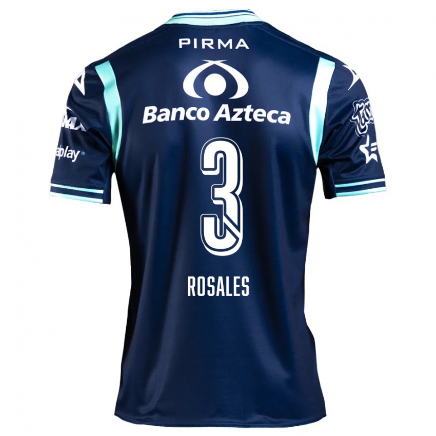 Niño Camiseta Fátima Rosales #3 Azul Marino 2ª Equipación 2024/25 La Camisa Argentina