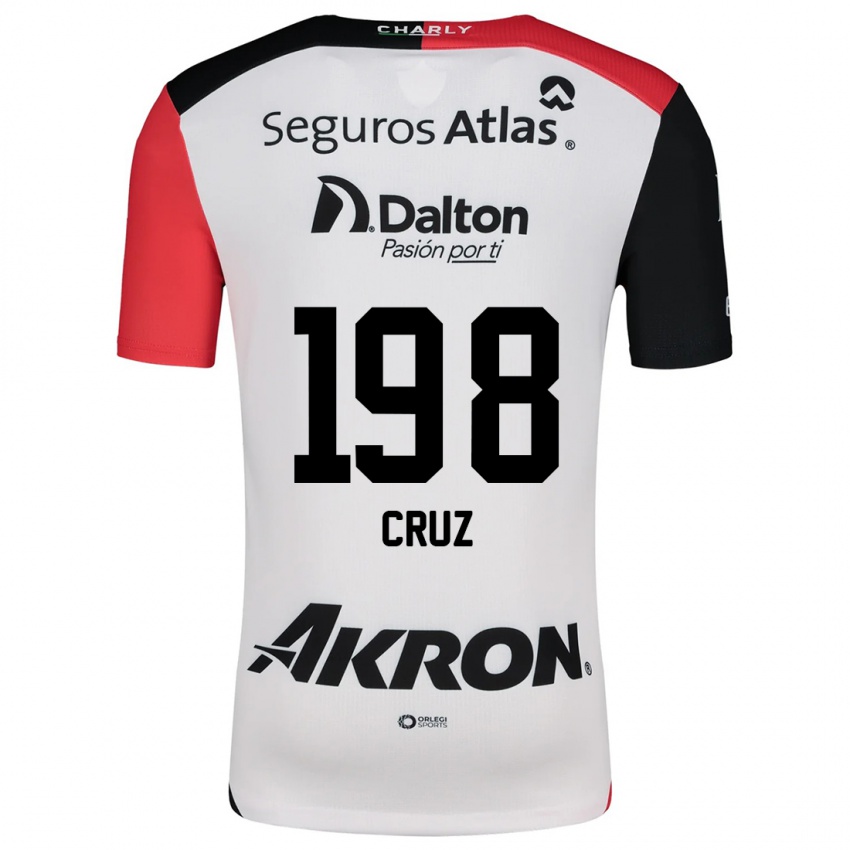 Niño Camiseta Carlos Cruz #198 Blanco Rojo Negro 2ª Equipación 2024/25 La Camisa Argentina