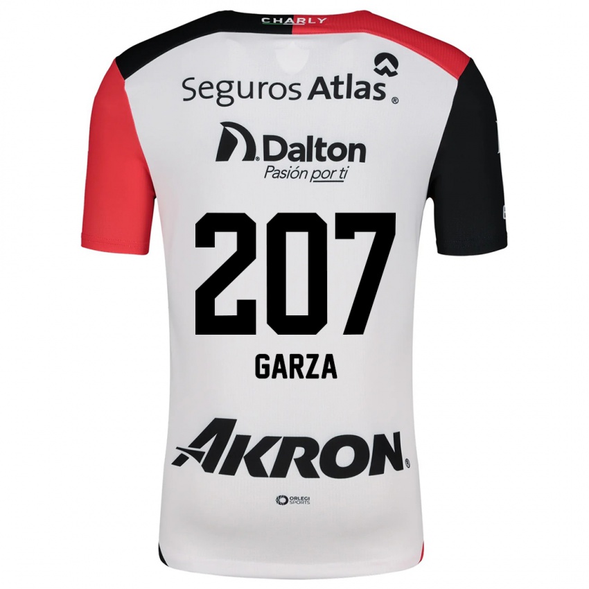 Niño Camiseta Rodolfo Garza #207 Blanco Rojo Negro 2ª Equipación 2024/25 La Camisa Argentina