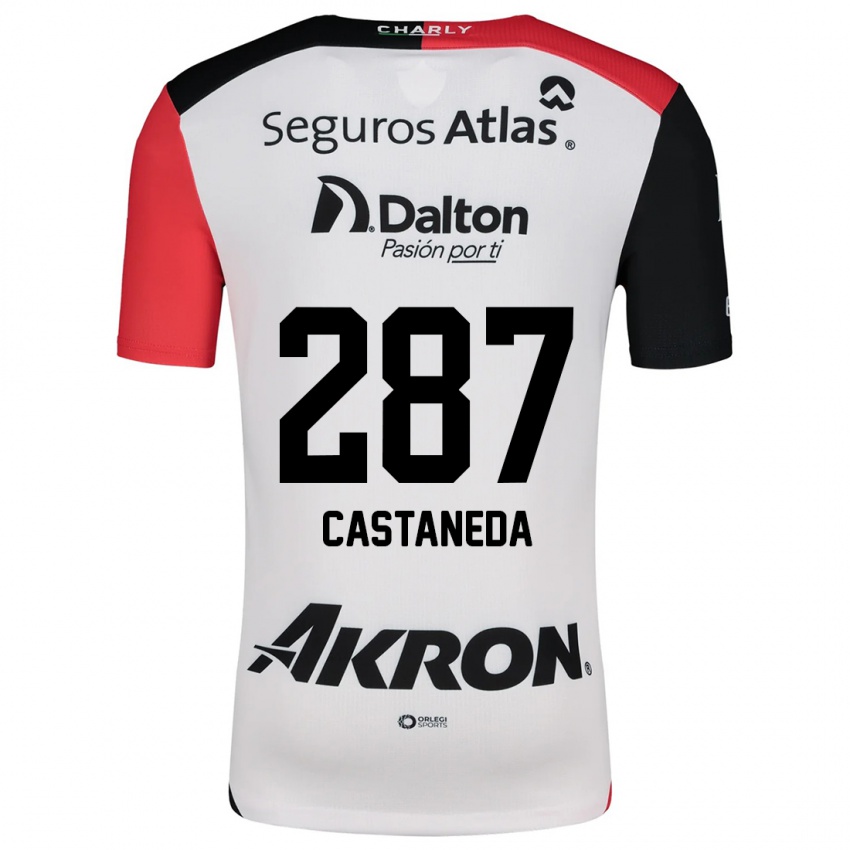 Niño Camiseta Mariano Castañeda #287 Blanco Rojo Negro 2ª Equipación 2024/25 La Camisa Argentina