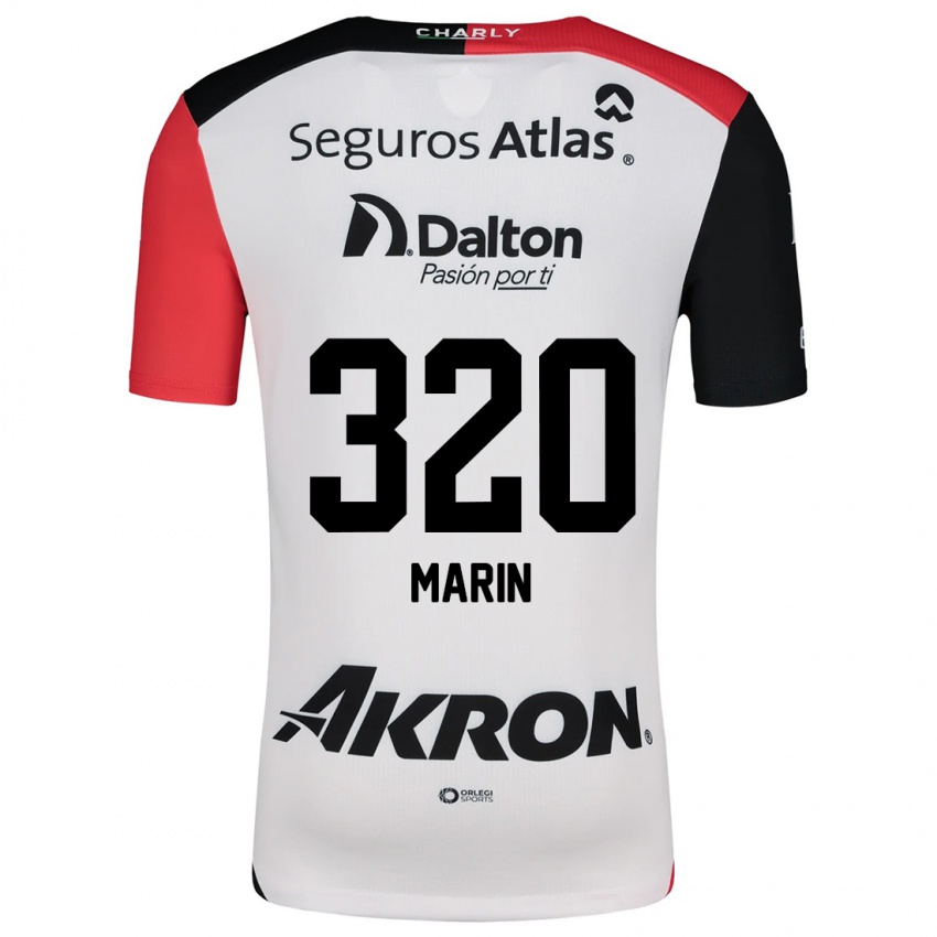 Niño Camiseta Donato Marín #320 Blanco Rojo Negro 2ª Equipación 2024/25 La Camisa Argentina