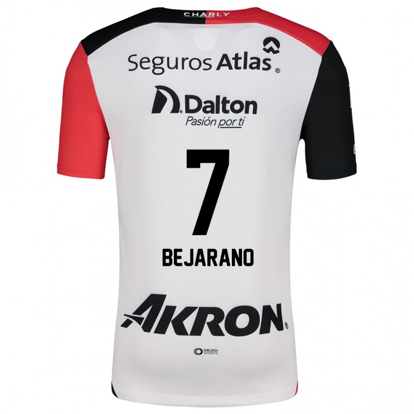 Niño Camiseta Susan Bejarano #7 Blanco Rojo Negro 2ª Equipación 2024/25 La Camisa Argentina