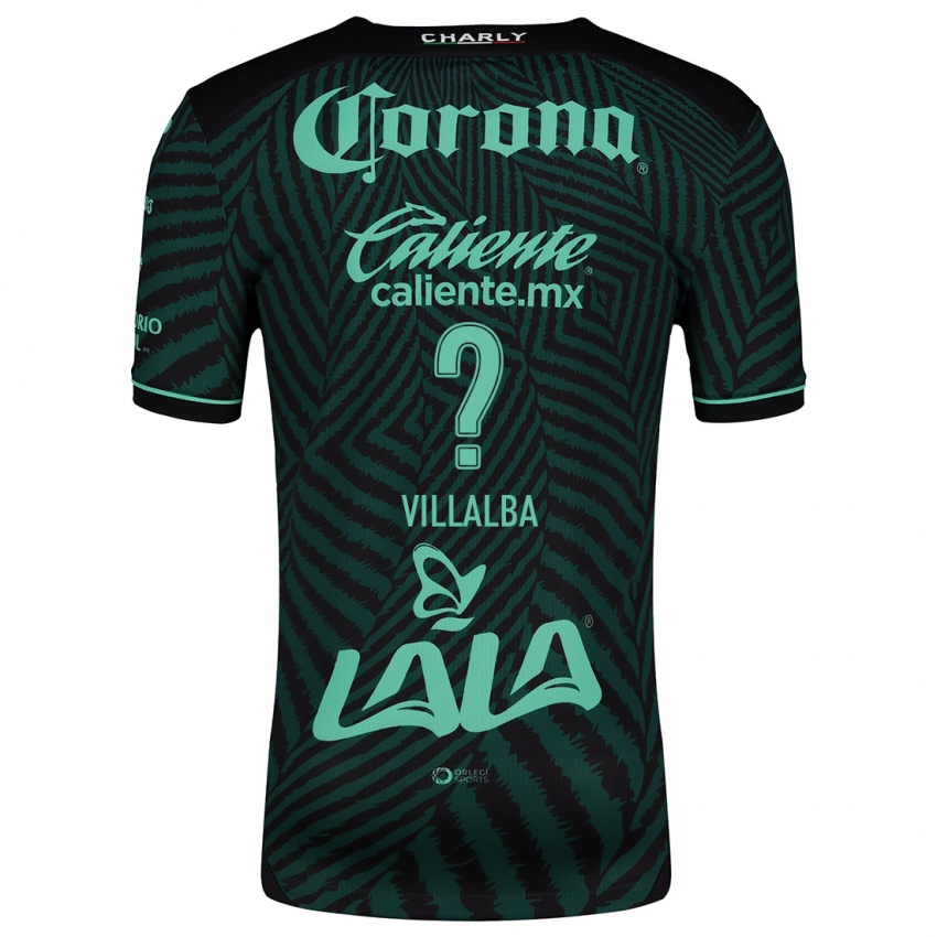 Niño Camiseta Fran Villalba #0 Verde Negro 2ª Equipación 2024/25 La Camisa Argentina