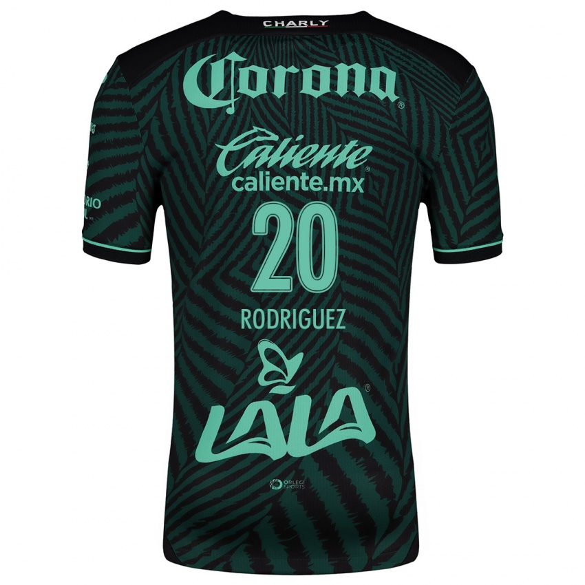 Niño Camiseta Hugo Rodríguez #20 Verde Negro 2ª Equipación 2024/25 La Camisa Argentina