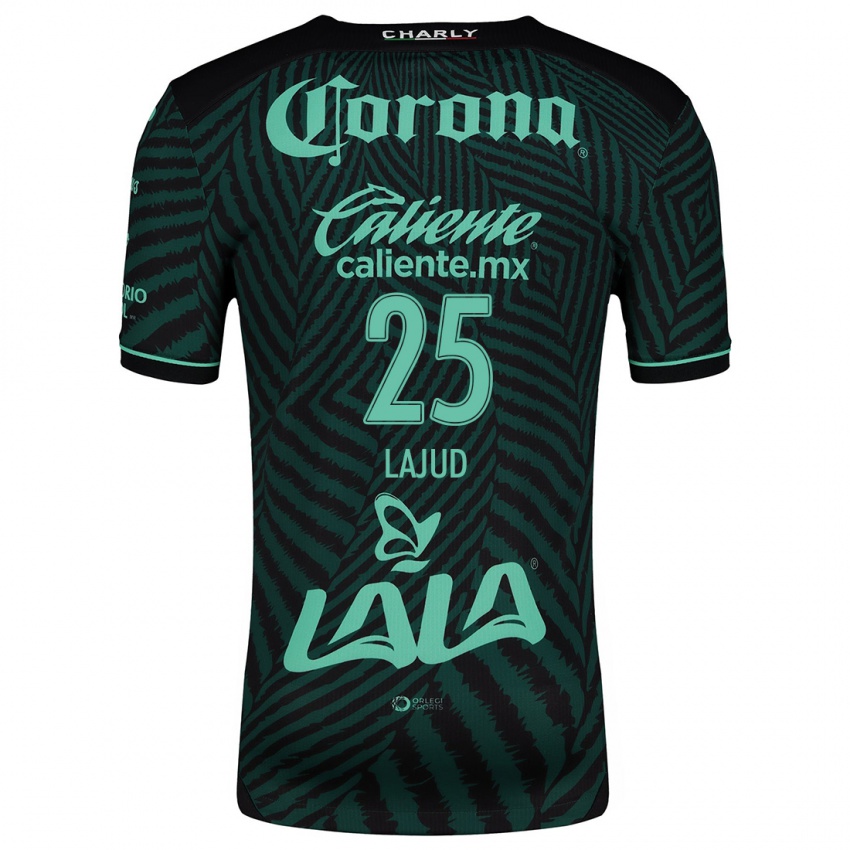 Niño Camiseta Gibrán Lajud #25 Verde Negro 2ª Equipación 2024/25 La Camisa Argentina