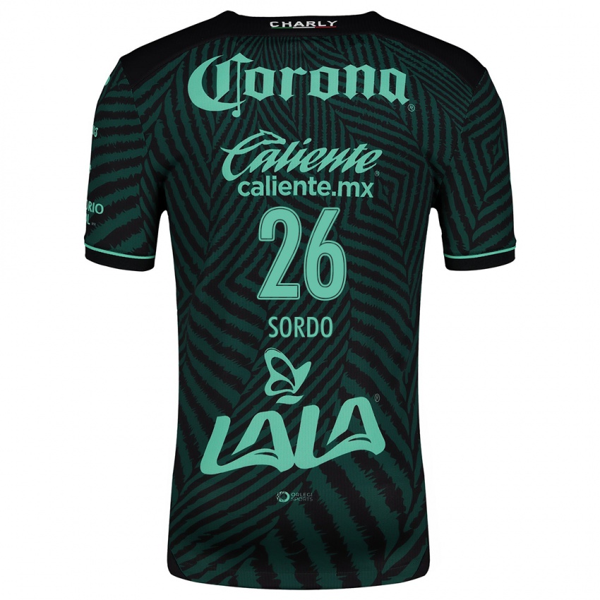 Niño Camiseta Ramiro Sordo #26 Verde Negro 2ª Equipación 2024/25 La Camisa Argentina