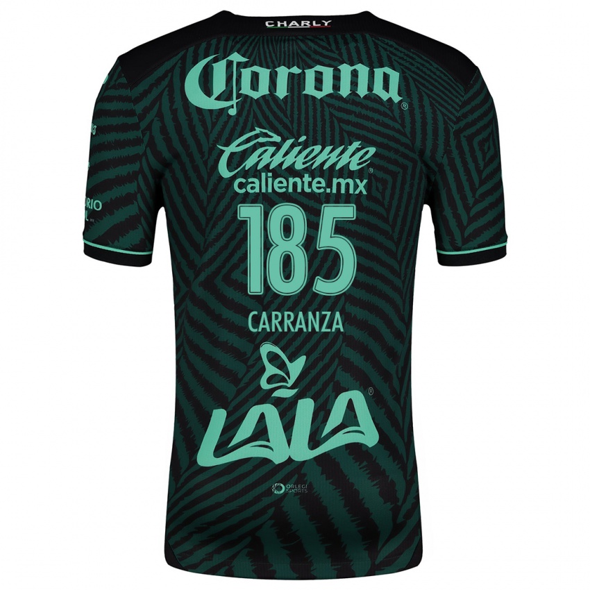 Niño Camiseta Héctor Carranza #185 Verde Negro 2ª Equipación 2024/25 La Camisa Argentina