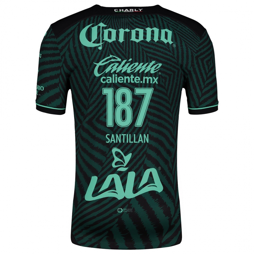 Niño Camiseta Emilio Santillán #187 Verde Negro 2ª Equipación 2024/25 La Camisa Argentina