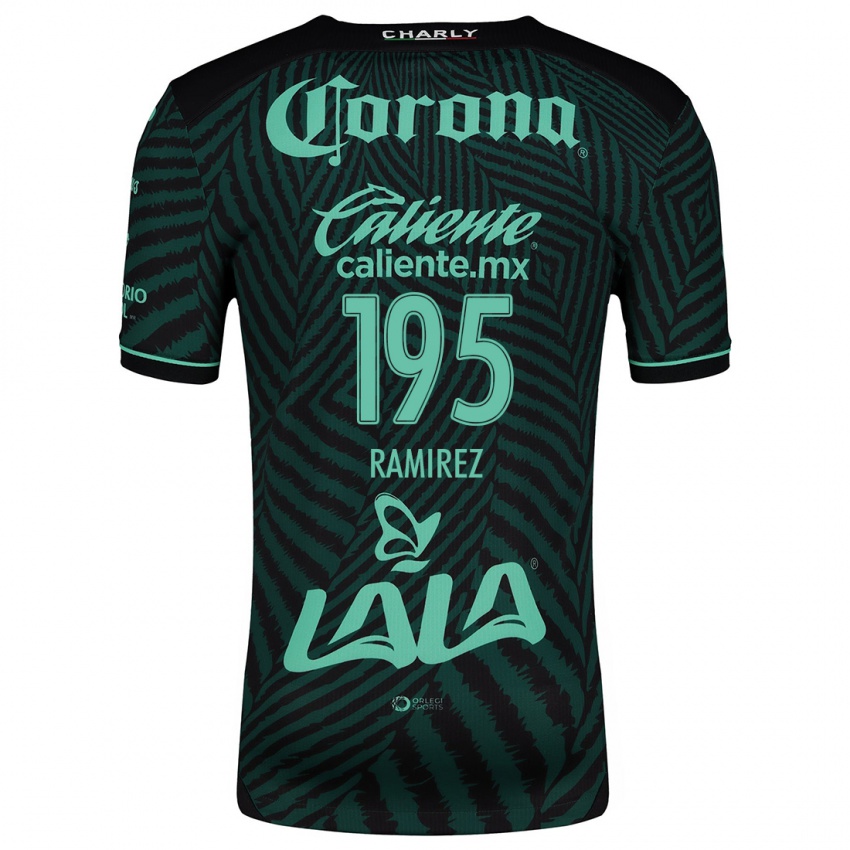 Niño Camiseta Jesús Ramírez #195 Verde Negro 2ª Equipación 2024/25 La Camisa Argentina