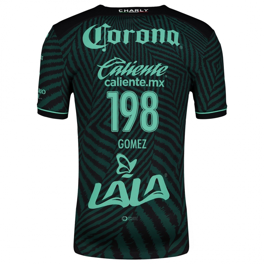 Niño Camiseta Isaác Gómez #198 Verde Negro 2ª Equipación 2024/25 La Camisa Argentina