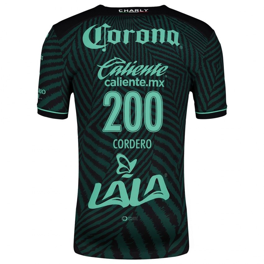 Niño Camiseta Mario Cordero #200 Verde Negro 2ª Equipación 2024/25 La Camisa Argentina