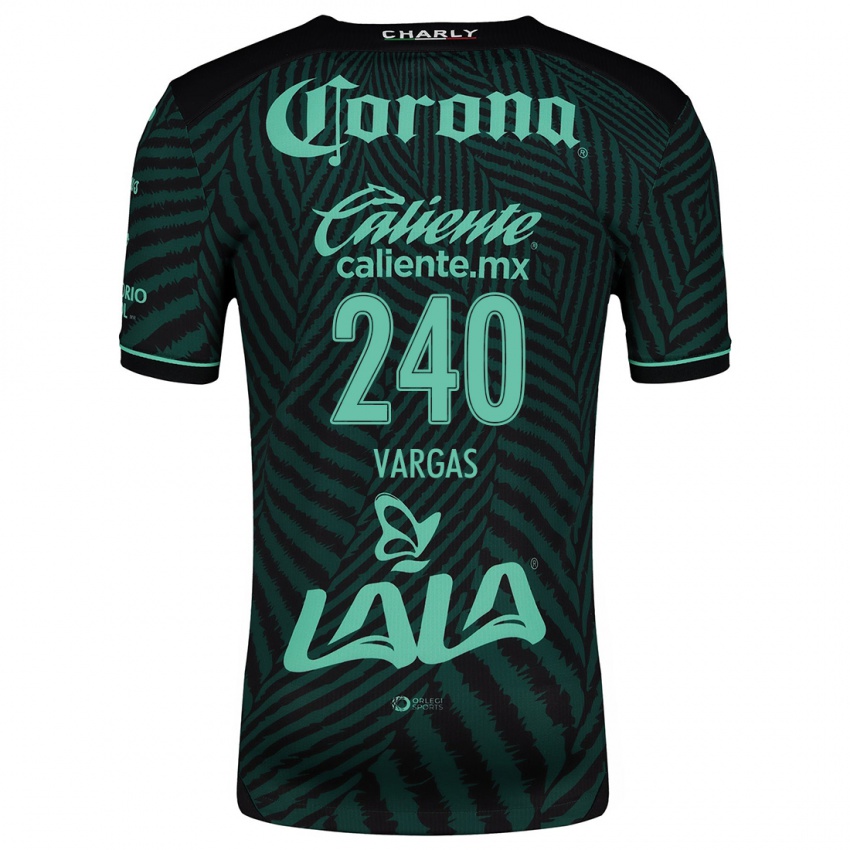 Niño Camiseta Diego Vargas #240 Verde Negro 2ª Equipación 2024/25 La Camisa Argentina